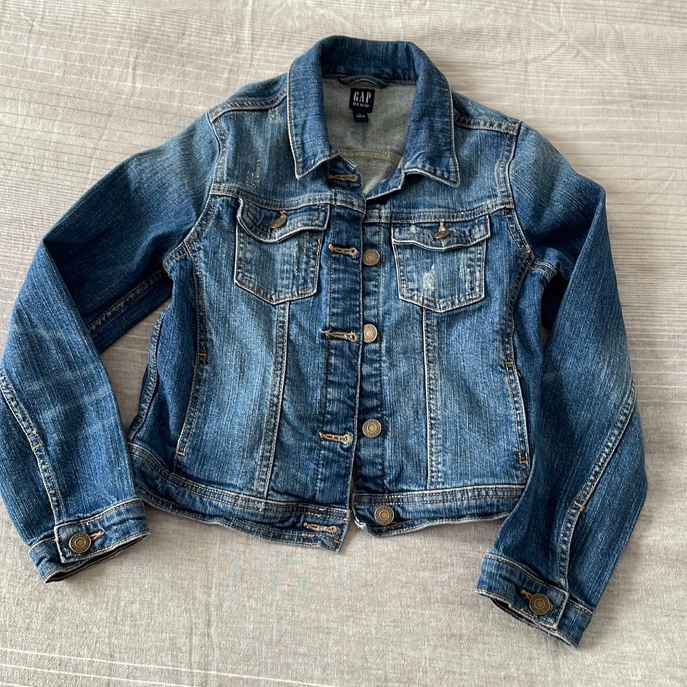 Gap Kids Girl denim jacket size L